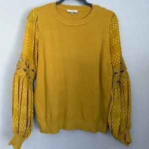 Sioni Mustard Knit Top